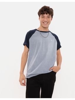 American Eagle - Men Grey Super Soft Raglan T-Shirt