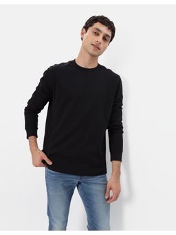 American Eagle - Men Black Long-Sleeve Thermal T-Shirt