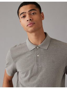 American Eagle - Men Grey Legend Pique Polo T-Shirt