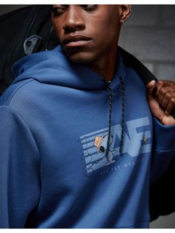 American Eagle - Men Blue 24/7 Snoopy Graphic Hoodie