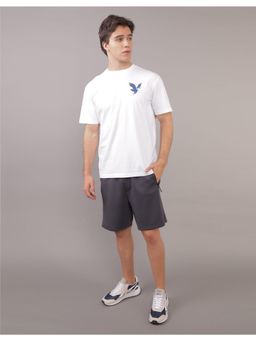 American Eagle - Men White Logo Graphic T-Shirt