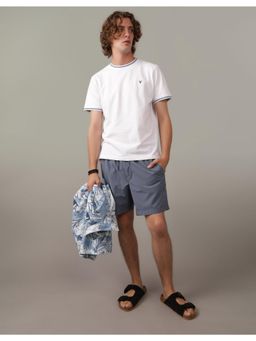 American Eagle - Men White Flex Pique T-Shirt