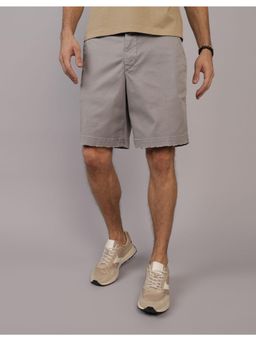 American Eagle - Men Grey Flex 9 Inches Lived-In Khaki Shorts