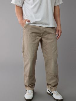American Eagle - Men Beige Flex Distressed Carpenter Cargo Pant