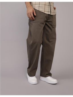 American Eagle - Men Brown Flex Surplus Casual Trousers