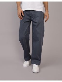 American Eagle - Men Blue Flex Surplus Casual Trousers