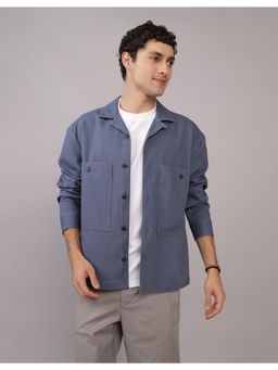 American Eagle - Men Blue Ae Utility Shirt Jacket