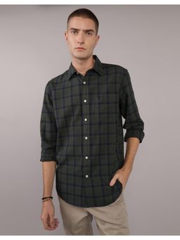 American Eagle - Ae Checkered Slim Fit Everyday Button-Up Casual Shirt