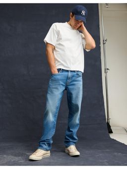 American Eagle - Blue Solid Regular Fit Jeans