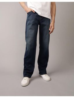 American Eagle - Navy Blue Solid Regular Fit Jeans