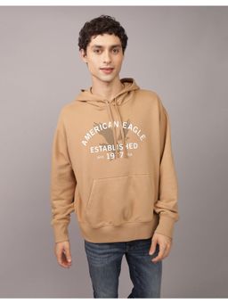 American Eagle - Men's Brown Logo Hoodie