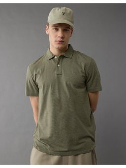 American Eagle - Men Green Logo Club Polo T-shirt