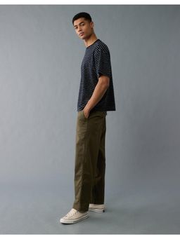 American Eagle - Men Olive Flex Loose Pull-On Utility Trouser
