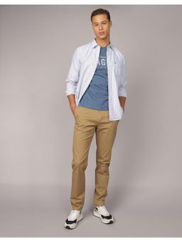 American Eagle - Men Khaki Flex Athletic Fit Modern Casual Trouser