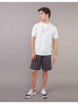 American Eagle - Men Blue Printed T-Shirt