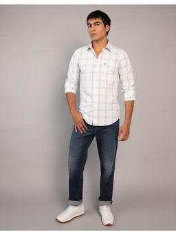American Eagle - Men White Neutral Slim Fit Everyday Button-Up Shirt