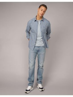American Eagle - Men Blue Slim Fit Everyday Button-Up Shirt