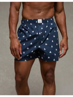 American Eagle - Men Blue Mens Sailboats Stretch Boxer Short