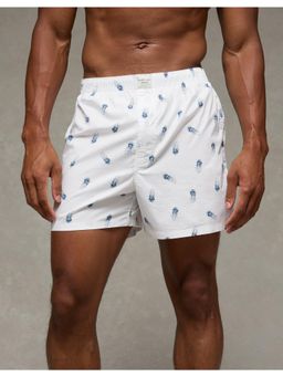 American Eagle - Men White Mens Jellyfish Stretch Boxer Short