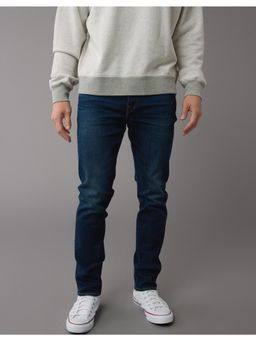 American Eagle - Men Navy Blue Airflex Slim Jeans