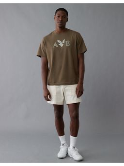American Eagle - Men Bunker Olive Icon Logo T-shirt