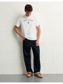 American Eagle - Men Air White Icon Logo Graphic T-Shirt