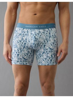 American Eagle - Mens White Floral 6 Classic Boxer Brief
