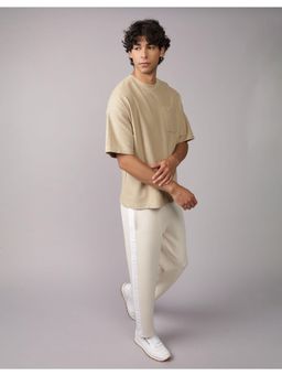 American Eagle - Men Dune Khaki Oversized T-Shirt