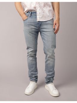 American Eagle - Men Blue Solid Regular Fit Casual Jeans