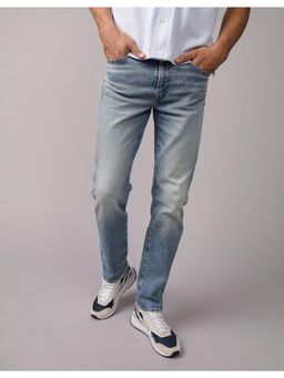 American Eagle - Men Blue Solid Regular Fit Casual Jeans