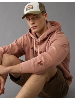 American Eagle - Peach Full Sleeves Hoodie