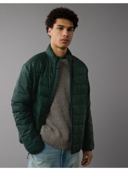 American Eagle - Men Green Lightweight Puffer Jacket