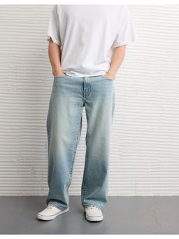 American Eagle - Men Blue Easy Flex Fibers Baggy Jeans