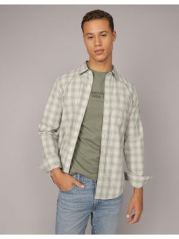 American Eagle - Men Green Slim Fit Everyday Button-Up Shirt