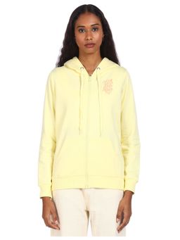 U.S. POLO ASSN. - Light Yellow Long Sleeve Hooded Sweatshirt