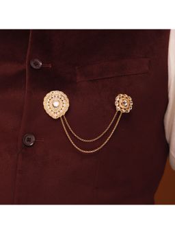 Voylla - Kings Of Rajasthan Veerang White Brooch