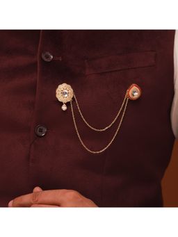 Voylla - Kings Of Rajasthan Rudraj White Brooch