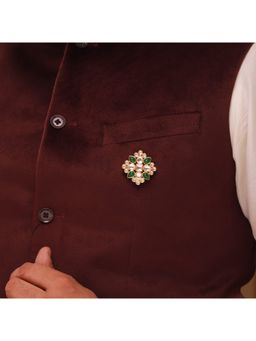 Voylla - Kings Of Rajasthan Udairaj Multi-Color Brooch
