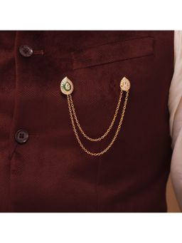 Voylla - Kings Of Rajasthan Vajraya White Brooch