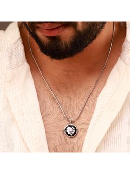 Voylla - Evil Eye Leo Zodiac Black Oxidised Necklace