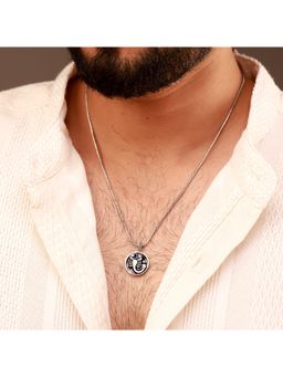 Voylla - Evil Eye Scorpio Zodiac Black Oxidised Necklace