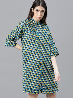 RAREISM - Mustard Printed Dresses