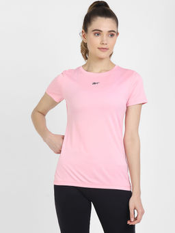 Reebok - Core W Poly Tee Pink Training T-Shirts