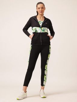 Clovia - High Rise Active Tights and Comfort-Fit Active Jacket Set