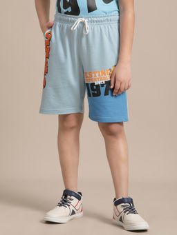 Kidsville - Garfield Printed Blue Boys Shorts