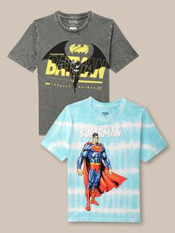 Kidsville - Dc Comics Printed Multicolor Boys T-Shirts (Pack of 2)