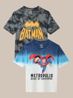 Kidsville - Dc Comics Printed Multicolor Boys T-Shirts (Pack of 2)