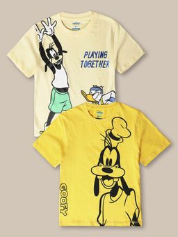 Kidsville - Mickey Friends Printed Multicolor Boys T-Shirts (Pack of 2)