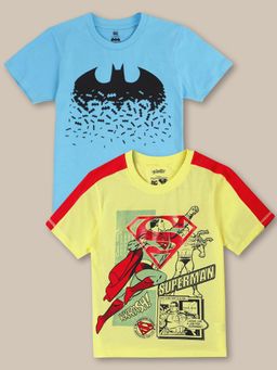 Kidsville - Dc Comics Printed Multicolor Boys T-Shirts (Pack of 2)
