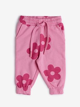 The Souled Store - Originals: Pink Flora Girls Joggers